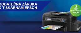 3 roky záruky na tiskárny EPSON